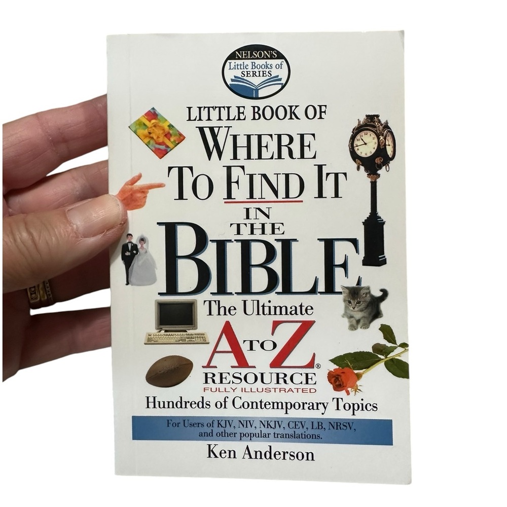 4/$20!!!   Where To Find It In The Bible Little Book